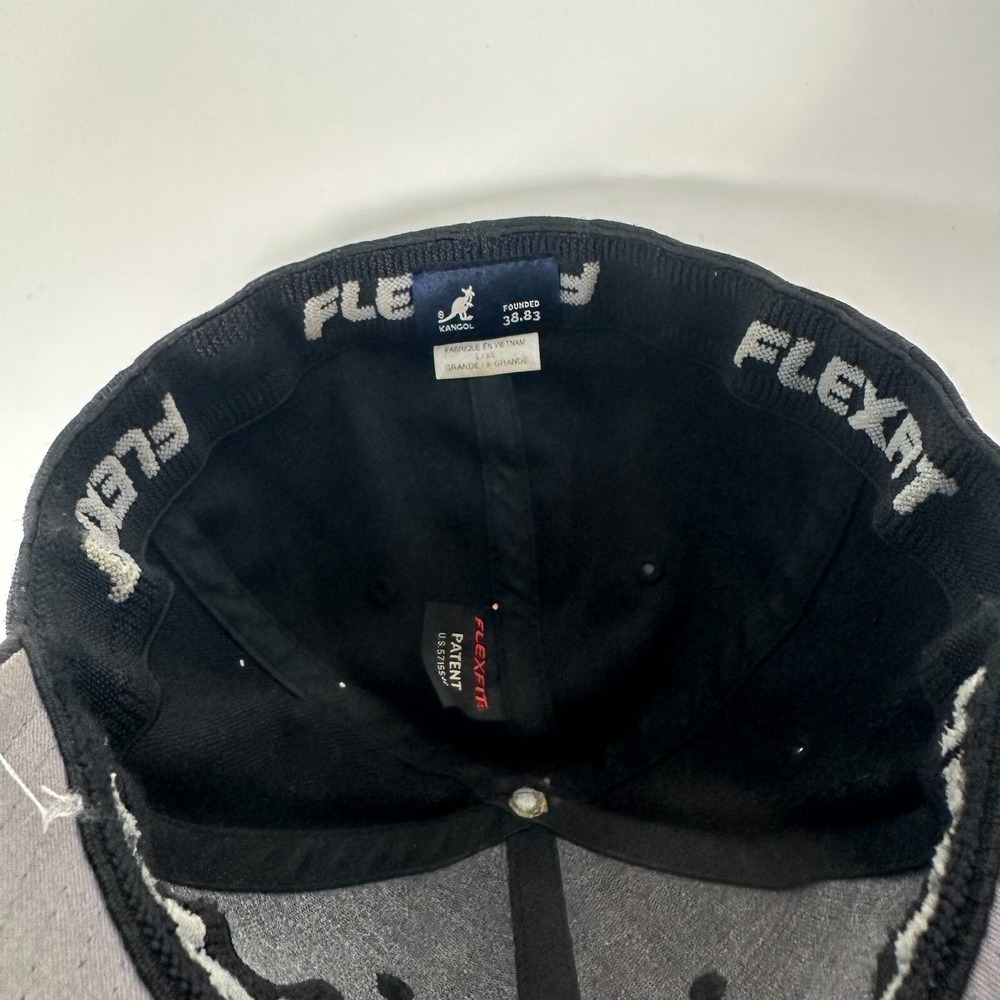 Kangol Baseball Hat Cap Unisex L/XL Wool Flexfit Stretch Black Embroidered Logo - Picture 11 of 11